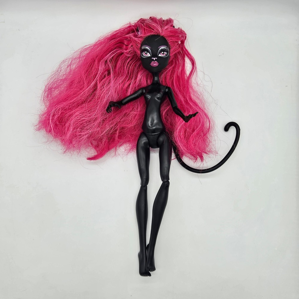 Monster High G1 Catty Noir 13 Wishes Doll 2013 Nude With Tail Mattel Werecat